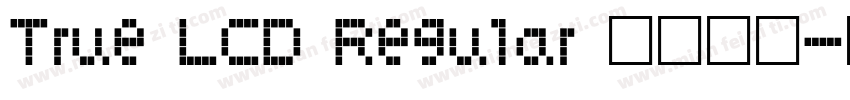 True LCD Regular 语言英文字体转换